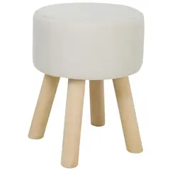 JUST HOME COLLECTION - Puff redondo beige Beige