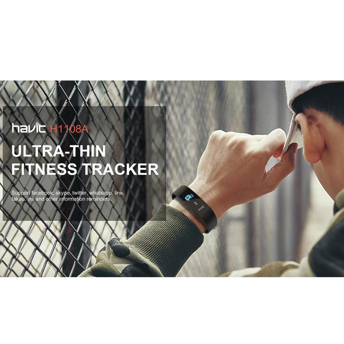 HAVIT - Reloj Smart Watch Negro