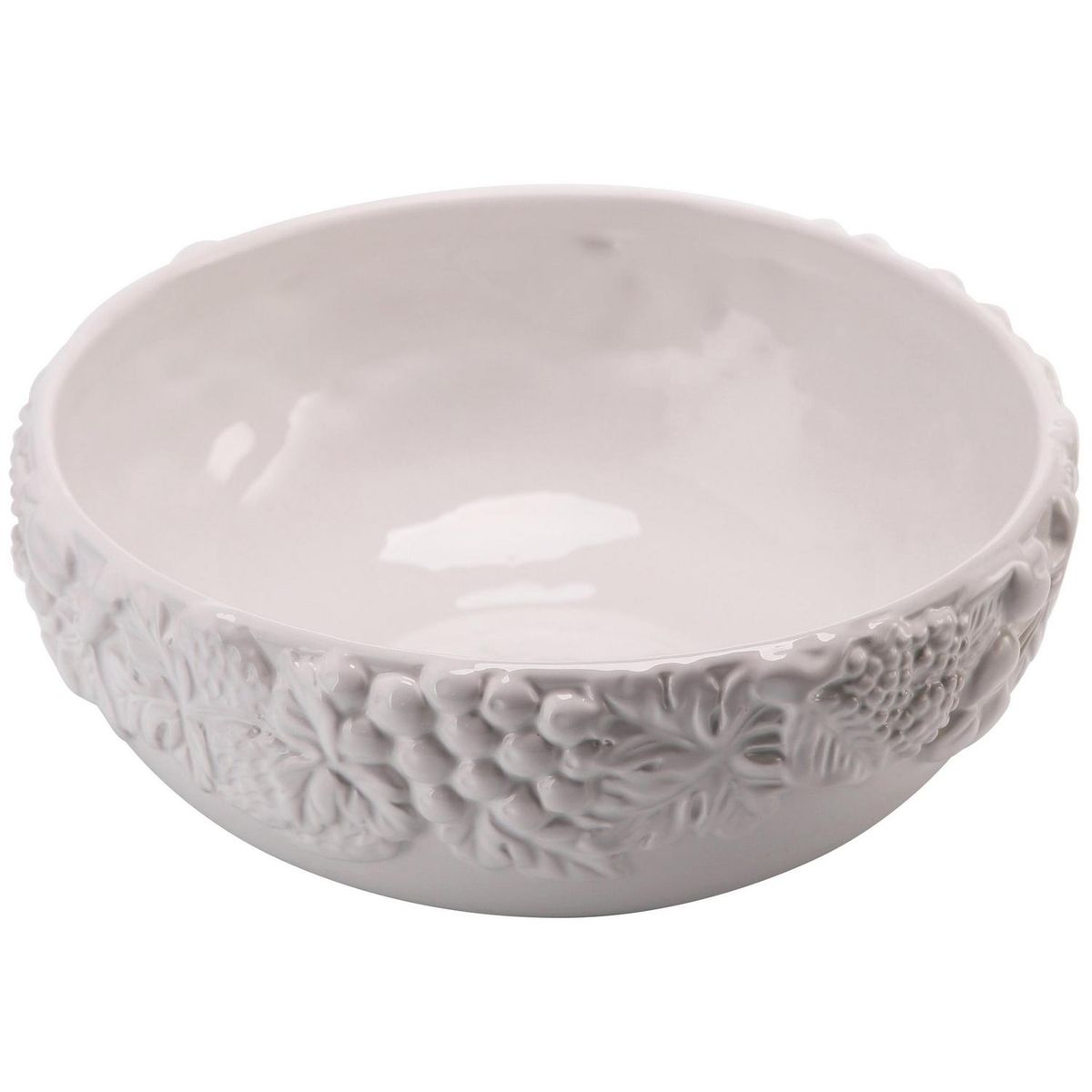 JUST HOME COLLECTION - Bowl Cerámica Redonda 25x25 cm Blanco