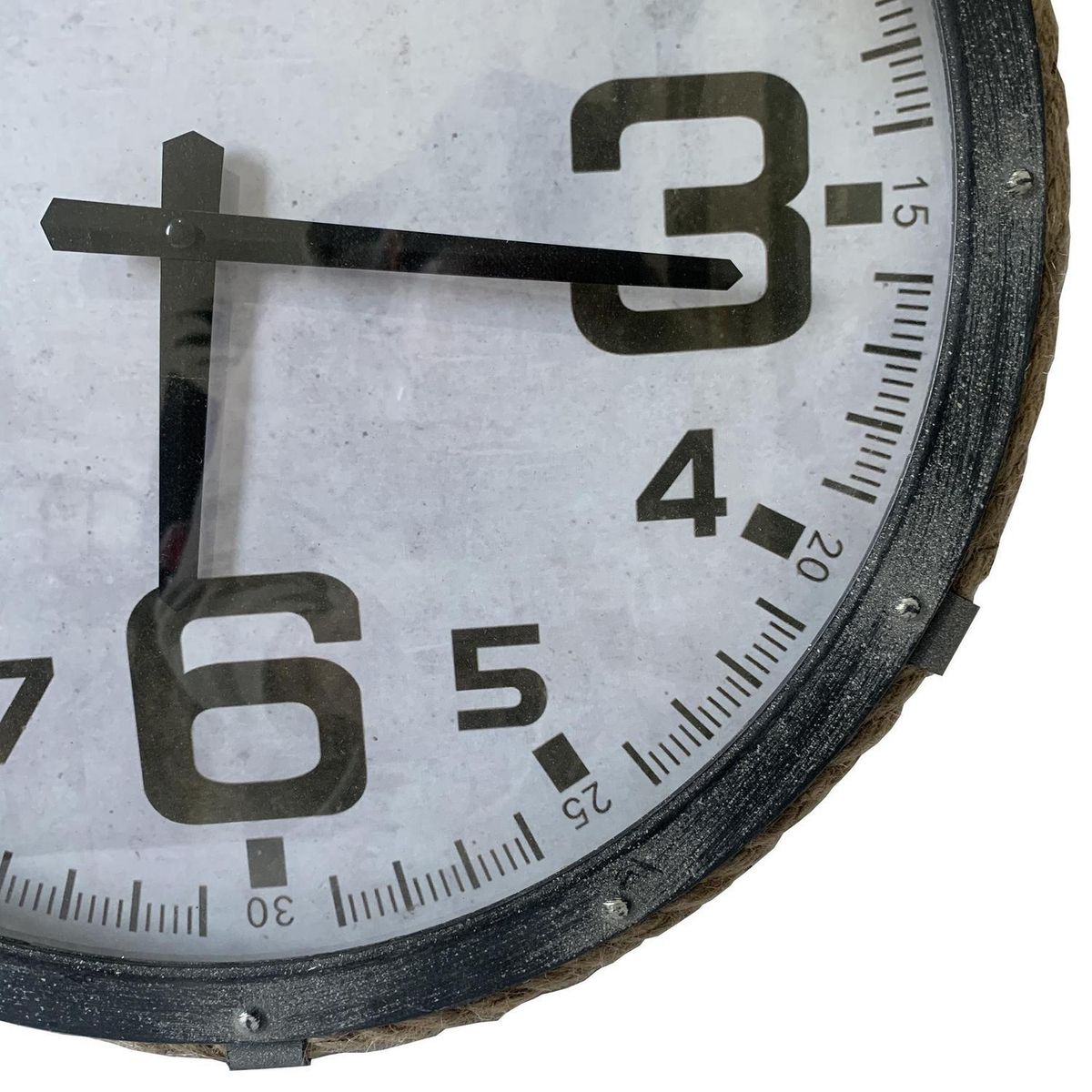 JUST HOME COLLECTION - Reloj big number c/c 42x60 cm negro