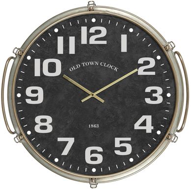 Reloj old town 60x63 cm negro