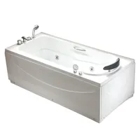 Tina hidromasaje 1p recta 150x80x58 cm
