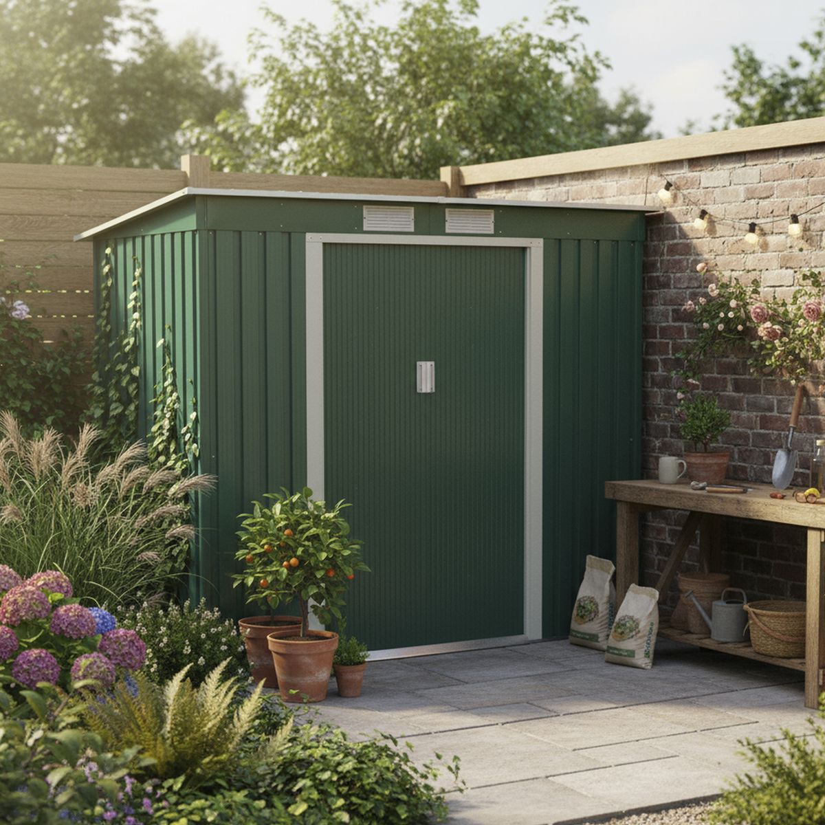 ERGO - Bodega de jardín 121x201x176 cm