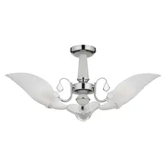 CASA BONITA - Lámpara Techo New Milan Acero Blanco 30 W 76 cm