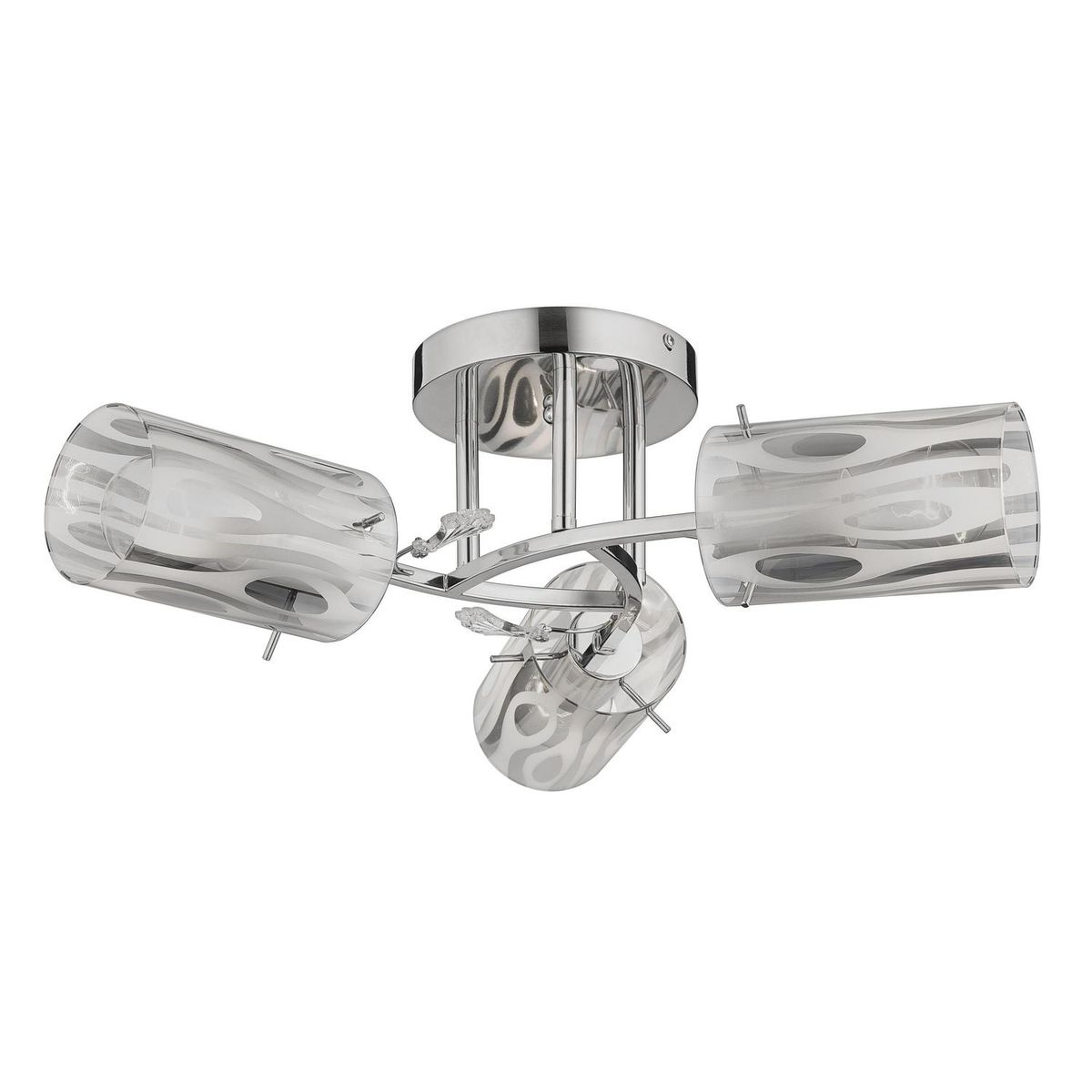 CASA BONITA - Lámpara Techo Acero Gris