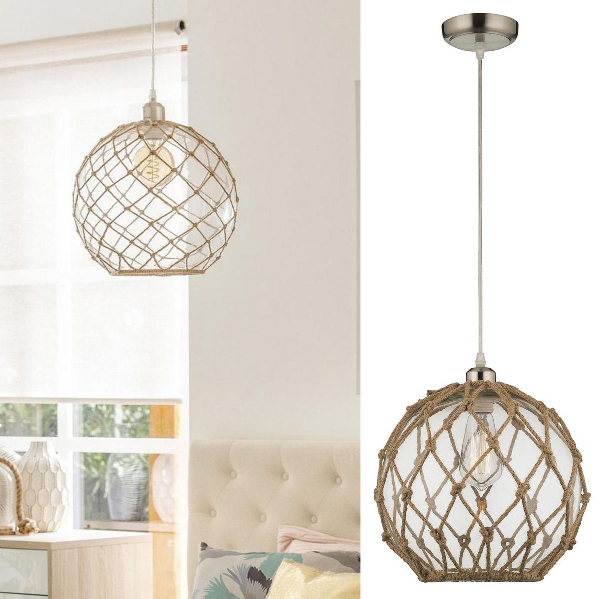 JUST HOME COLLECTION - Lámpara Colgante Acero