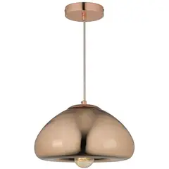 JUST HOME COLLECTION - Lámpara Colgante Decorativa Acero Café/Marrón 0 cm