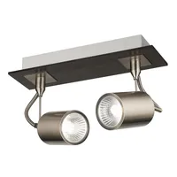 Barra New Montreal 2 Luces Acero Gris