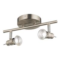 Barra New Quebec 2 Luces Acero Gris