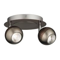 Barra New Toronto 2 Luces Acero Negro