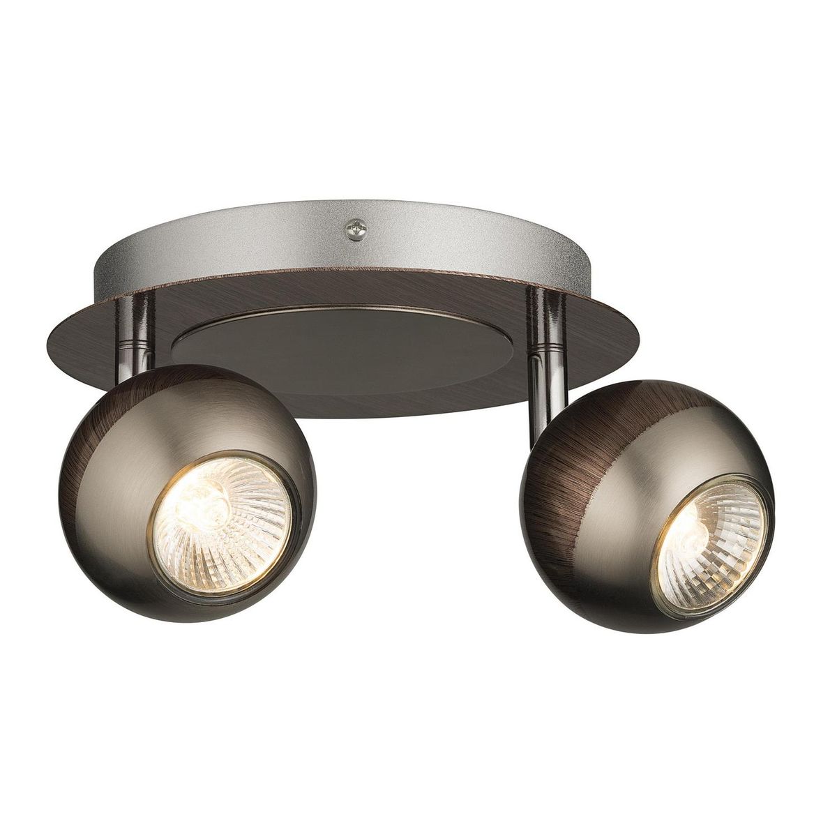 CASA BONITA - Barra New Toronto 2 Luces Acero Negro