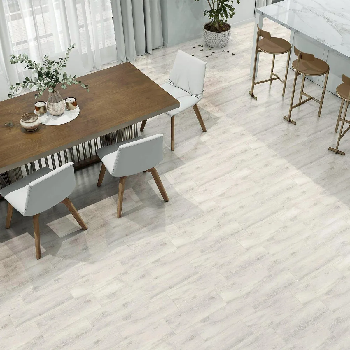 HOLZTEK - Cerámica 20x60 cm 9300 Gris 1.7 m2