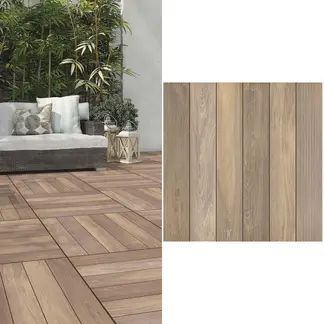HOLZTEK - Cerámica 62x62 cm Garden Plus Café 2.32 m2