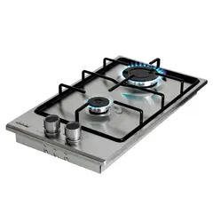 TOYOTOMI - Encimera Gas 2 Platos Plateado EGI-30EN