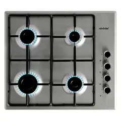 TOYOTOMI - Encimera Gas 4 Platos Plateado EGI-60EN