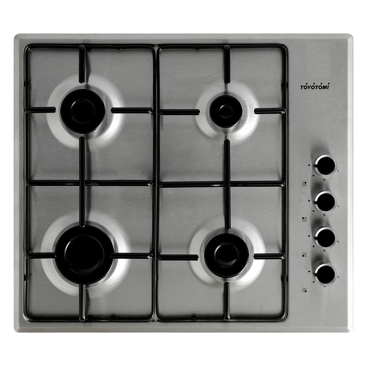 TOYOTOMI - Encimera Gas 4 Platos Plateado EGI-60EN