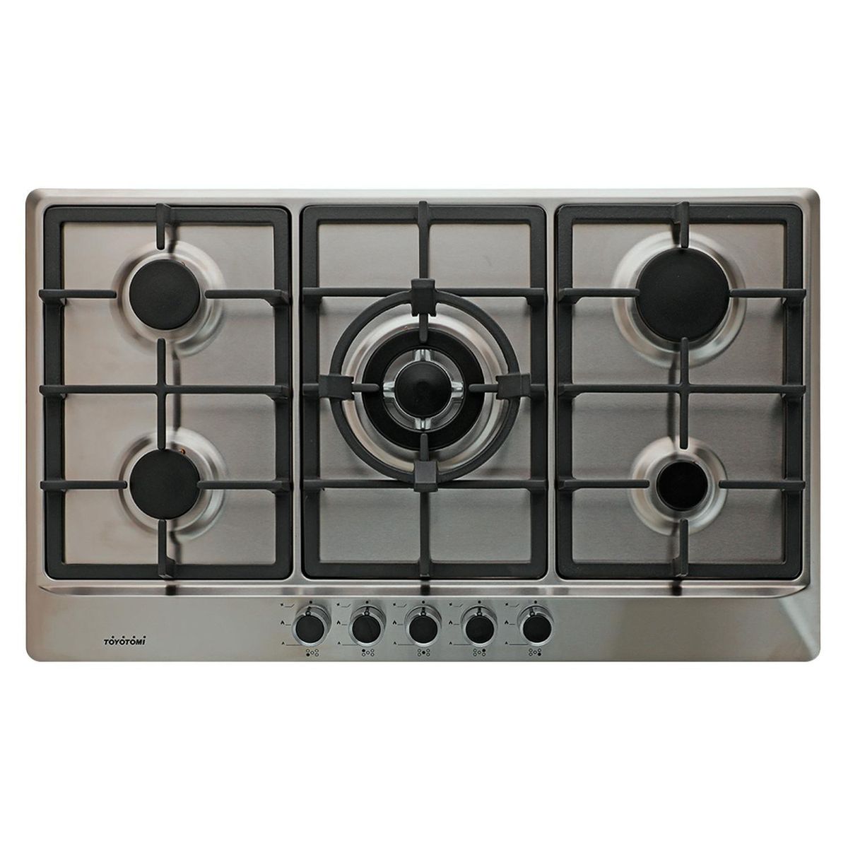 TOYOTOMI - Encimera Gas 5 Platos Plateado EGI-90CI