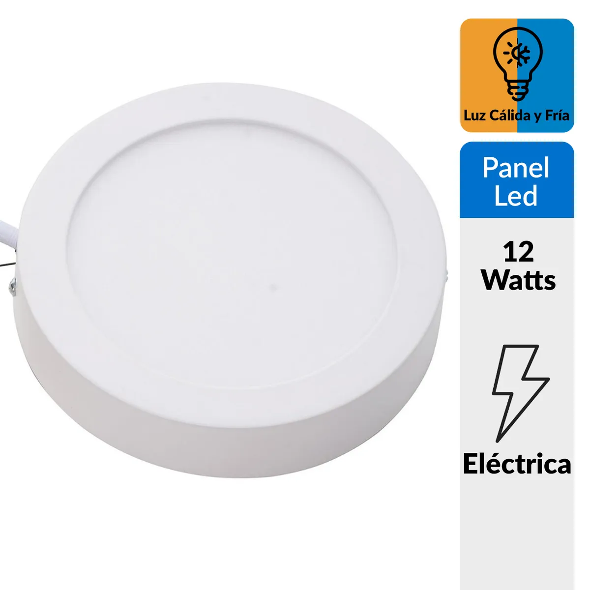 DAIRU - Panel Led Sobrepuesto Wifi Inteligente 12W Blanco.