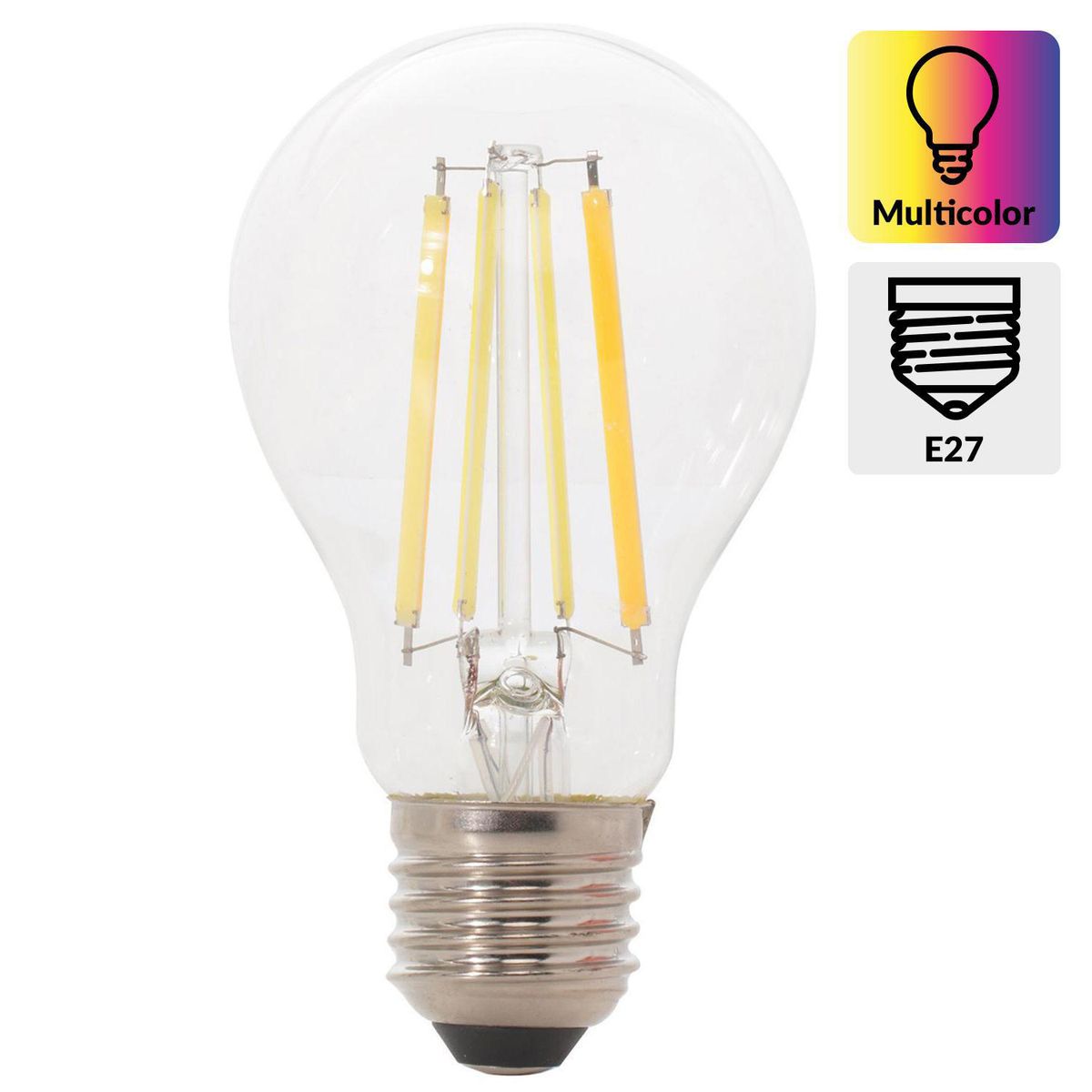 DAIRU - Ampolleta Led Fila Wifi 7.5 W E27 800 lm Luz Multicolor