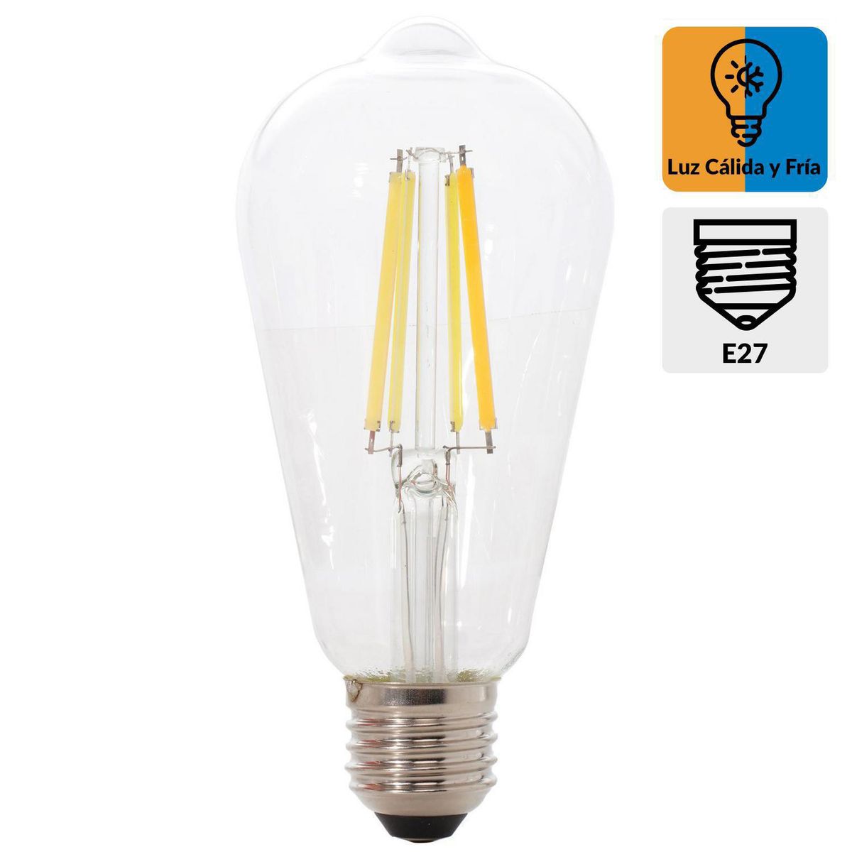 DAIRU - Ampolleta Led Fila Wifi 60 W E27 800 lm Luz Neutro