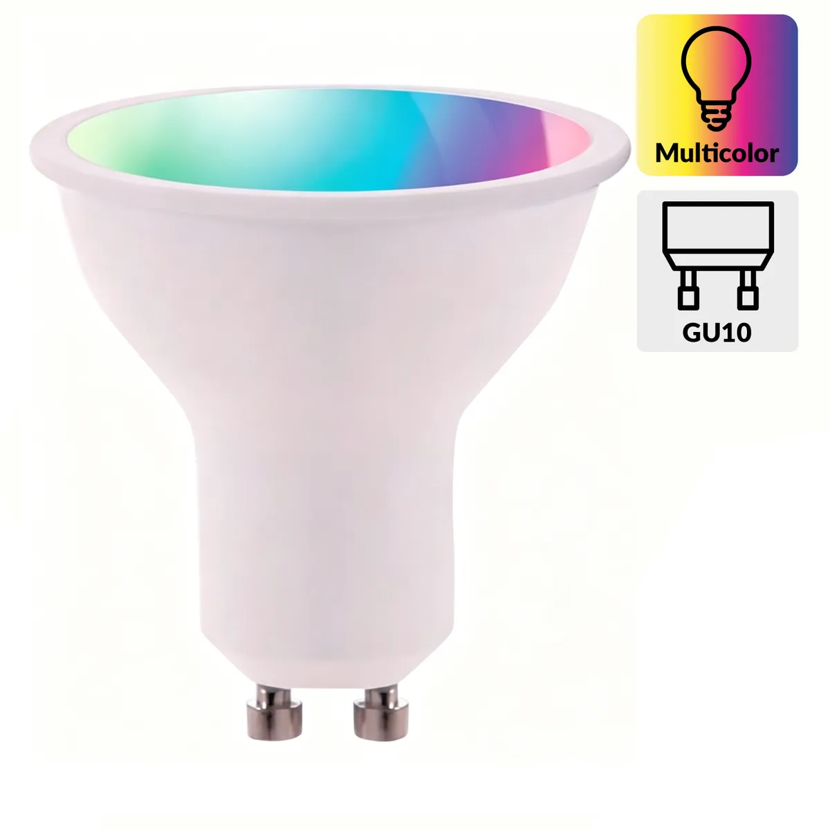 Ampolleta Led Wifi 5.5 W GU10 350 lm Luz Multicolor, marca DAIRU - Foto Principal