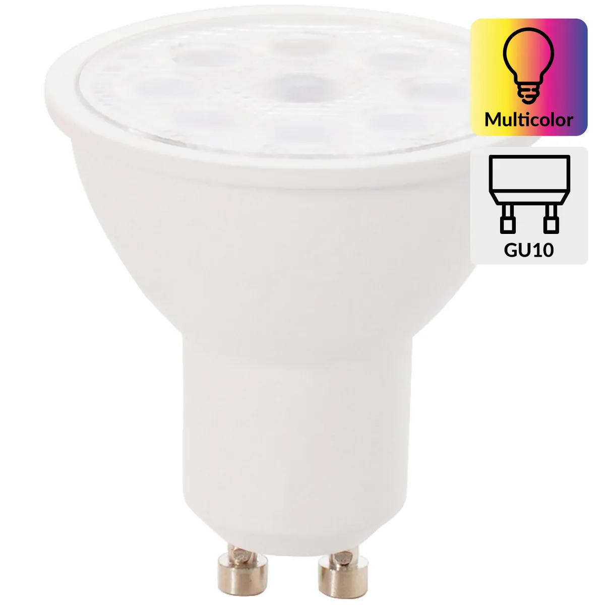 DAIRU - Ampolleta Led Wifi 5.5 W GU10 350 lm Luz Multicolor