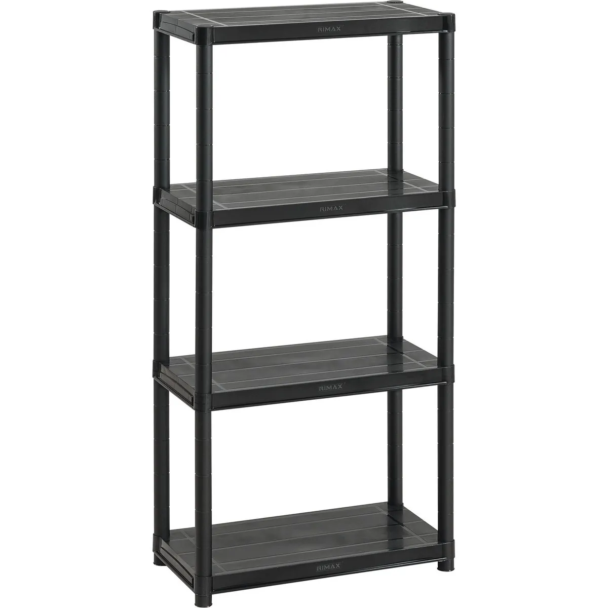 RIMAX - Estante Plástico 4 Nivel(es) 60x128x30 cm Negro