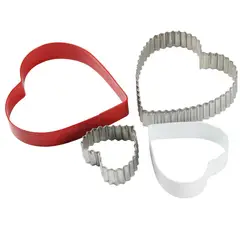 JUST HOME COLLECTION - Molde corazón 3 unidades