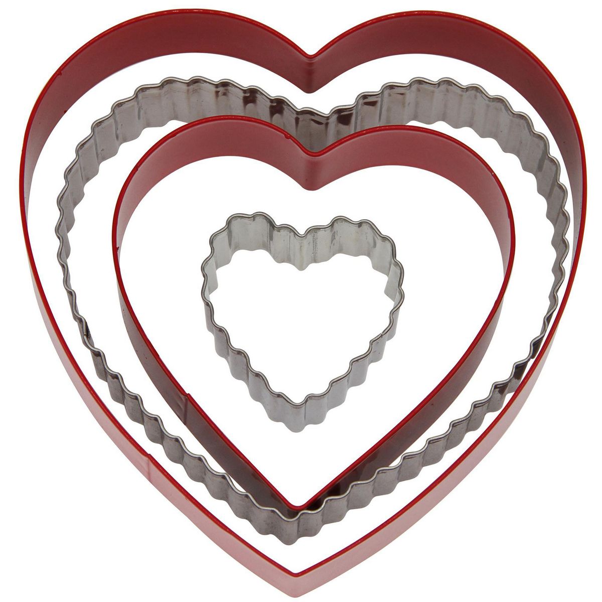 JUST HOME COLLECTION - Molde corazón 3 unidades