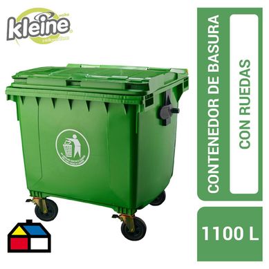 Basurero contenedor de basura 1100 L