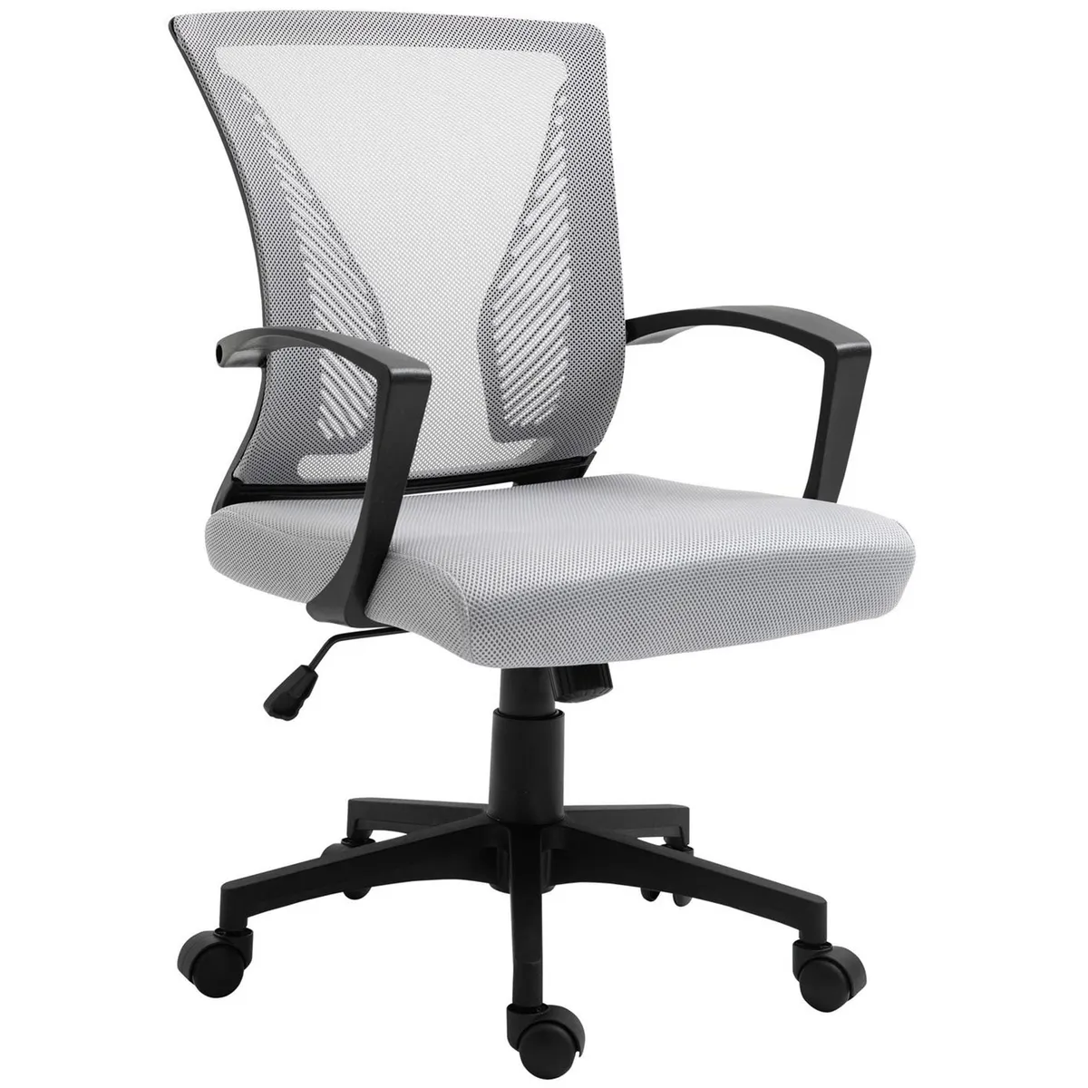 JUST HOME COLLECTION - Silla Escritorio Ejecutiva Malla Rio Gris