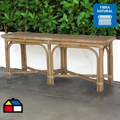 Banco ratn natural 110x30 cm Natural