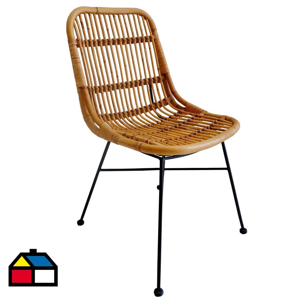 JUST HOME COLLECTION - Silla ratán natural Amelia Marrón