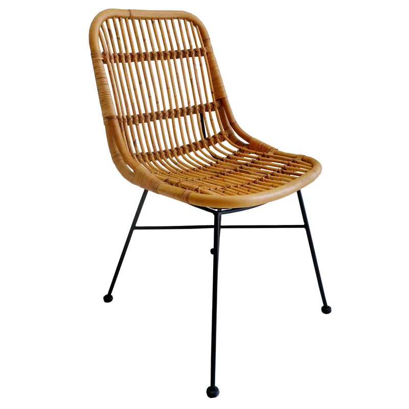 JUST HOME COLLECTION - Silla ratán natural Amelia Marrón