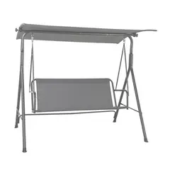 JUST HOME COLLECTION - Sillón columpio de terraza poly/text 3 personas