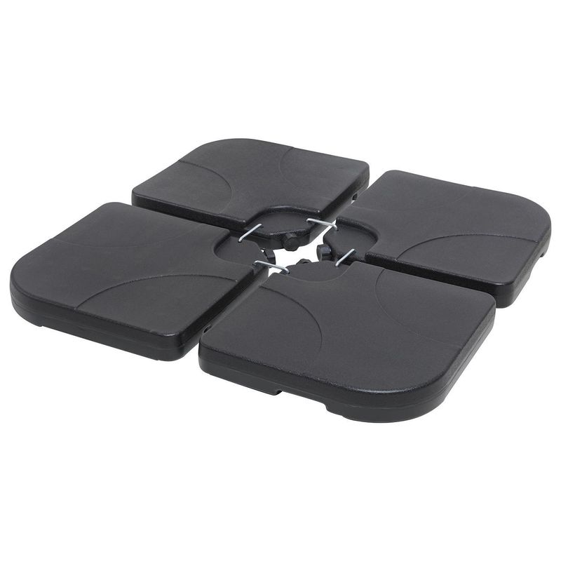 JUST HOME COLLECTION - Base para quitasol lateral polietilen 4 piezas