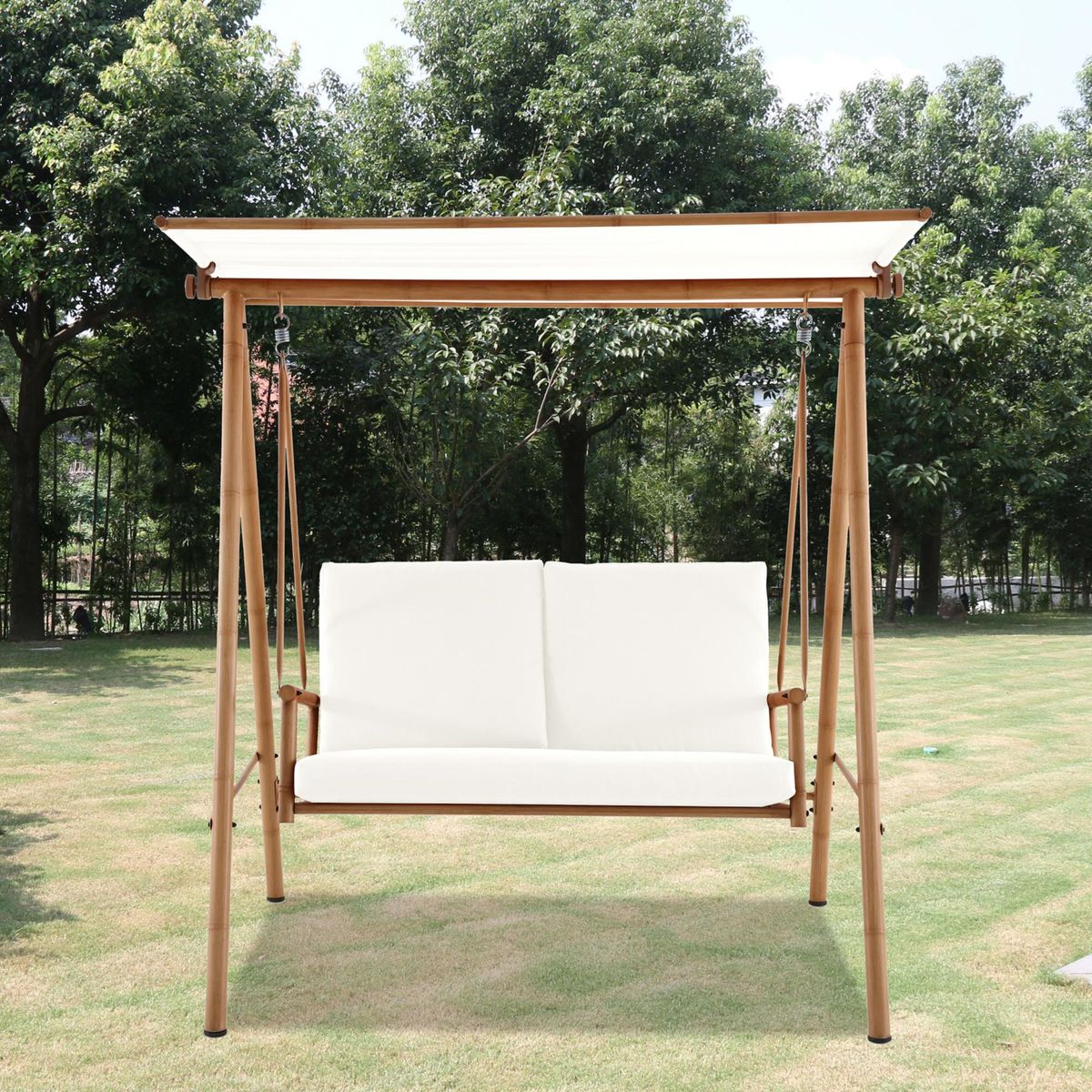 JUST HOME COLLECTION - Sillón columpio look bambu 2 personas