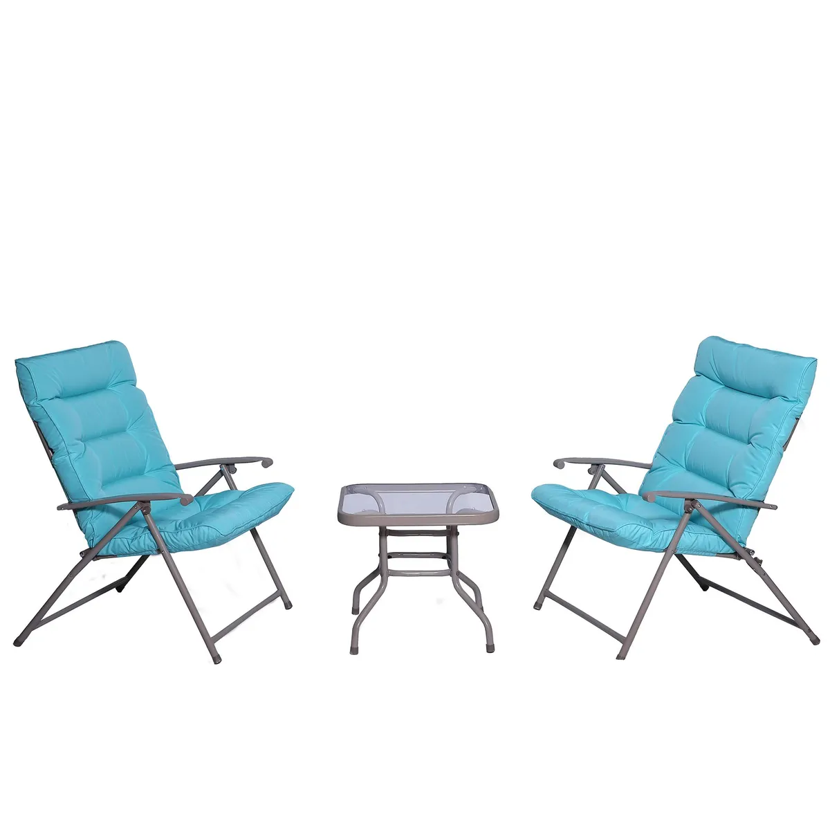 JUST HOME COLLECTION - Juego de Balcón de Terraza Sao Paulo 2 Personas Aqua