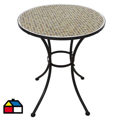 Mesa mosaico curaiva 60 cm Multicolor.