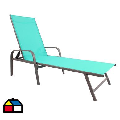 Reposera Manhatan c/posi aqua Aqua.