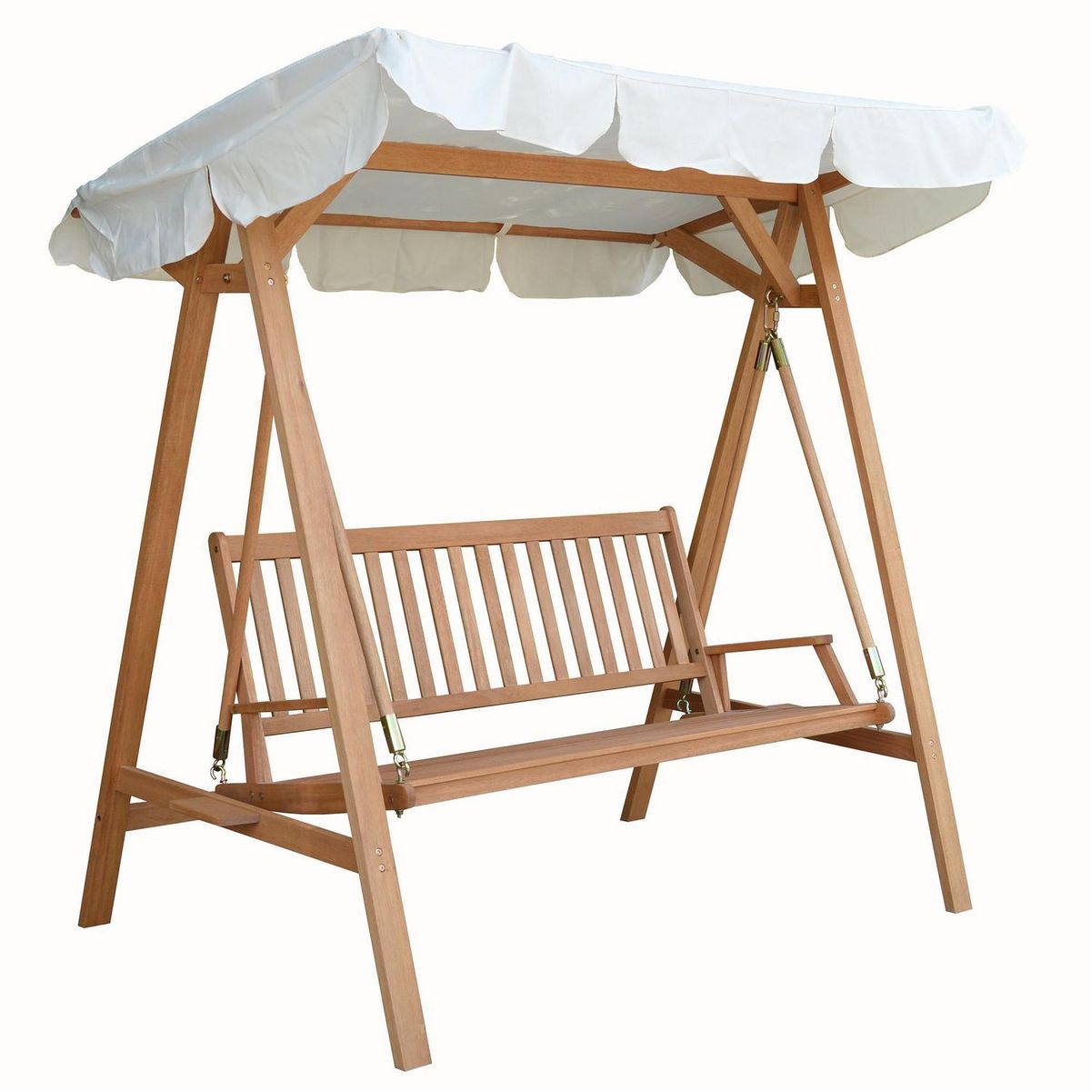 JUST HOME COLLECTION - Sillón columpio eucalyptus 3 personas