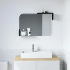 UMBRA - Espejo alcove 70x50 cm negro