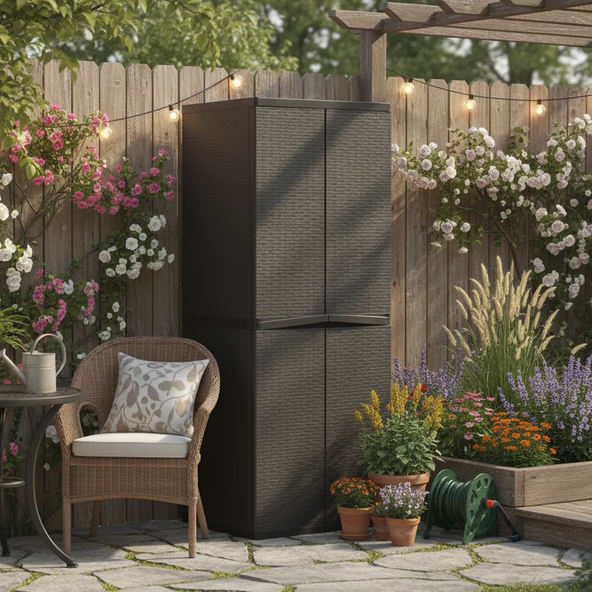 KETER - Organizador Rattan Gris 184x65x45 cm