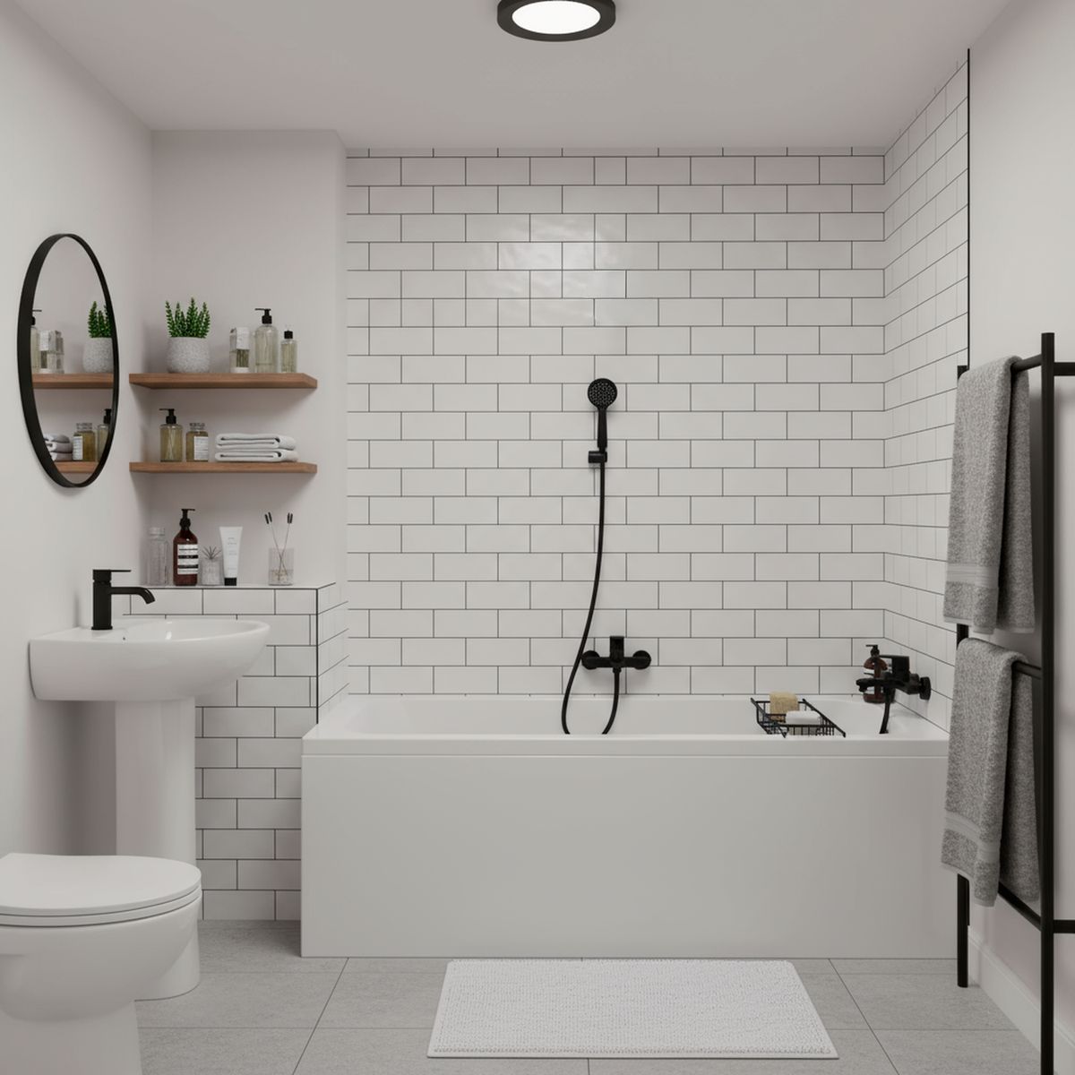 SENSI DACQUA - Juego de Tina Ducha Vittorio