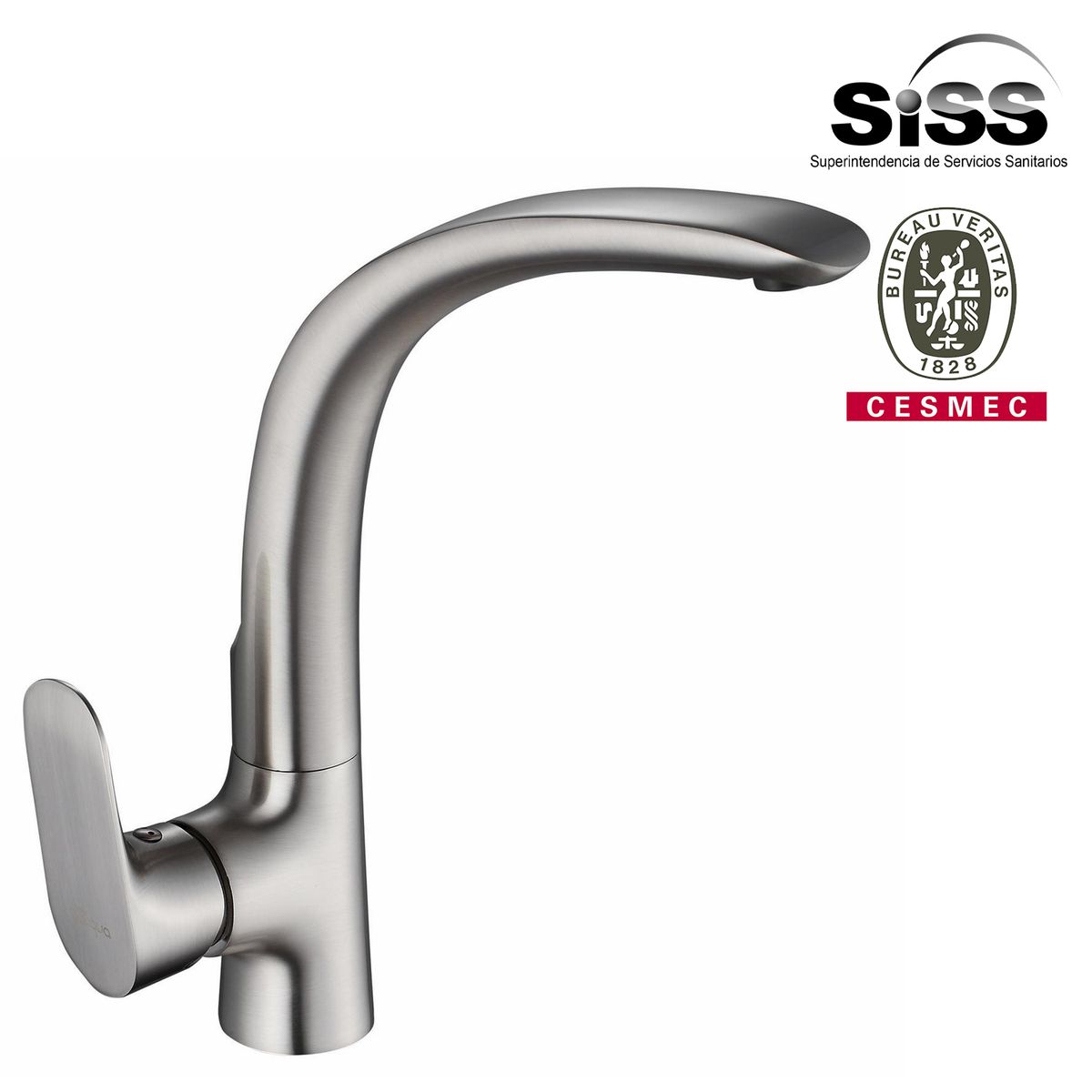 SENSI DACQUA - Monomando Cocina Vertical Vittorio NÍQUEL