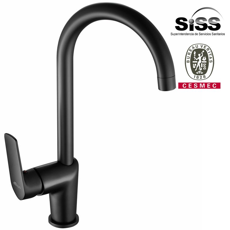 SENSI DACQUA - Monomando Cocina Vertical Lucena NEGRO