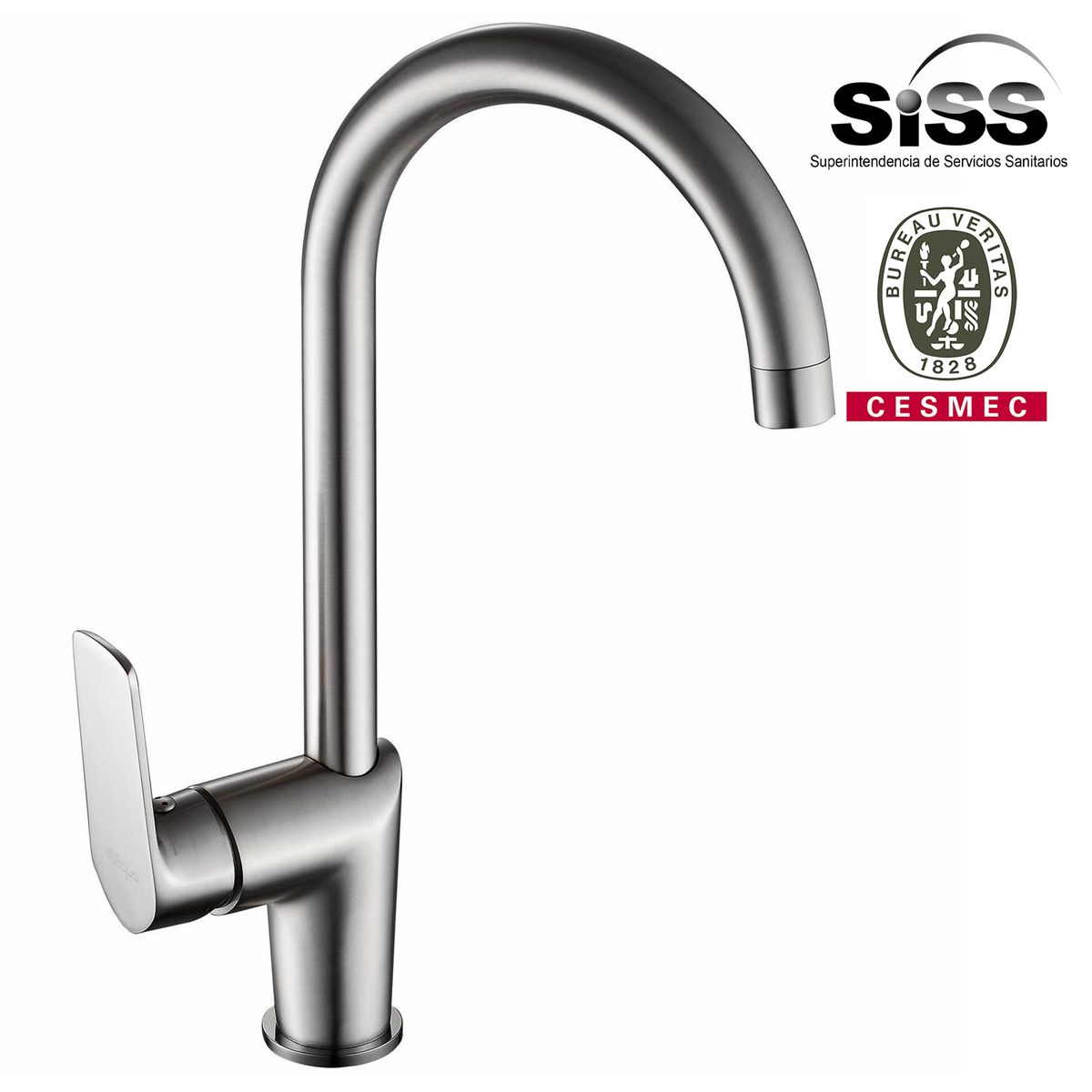 SENSI DACQUA - Monomando Cocina Vertical Lucena Níquel