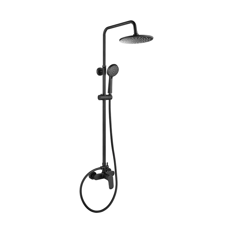 Columna monomando ducha negro