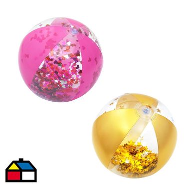 Pelota de playa Glitter 41 cm.