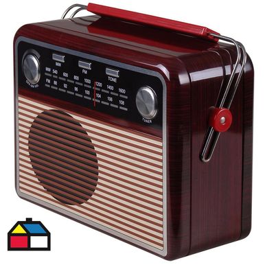 Caja metal 3D radio caf